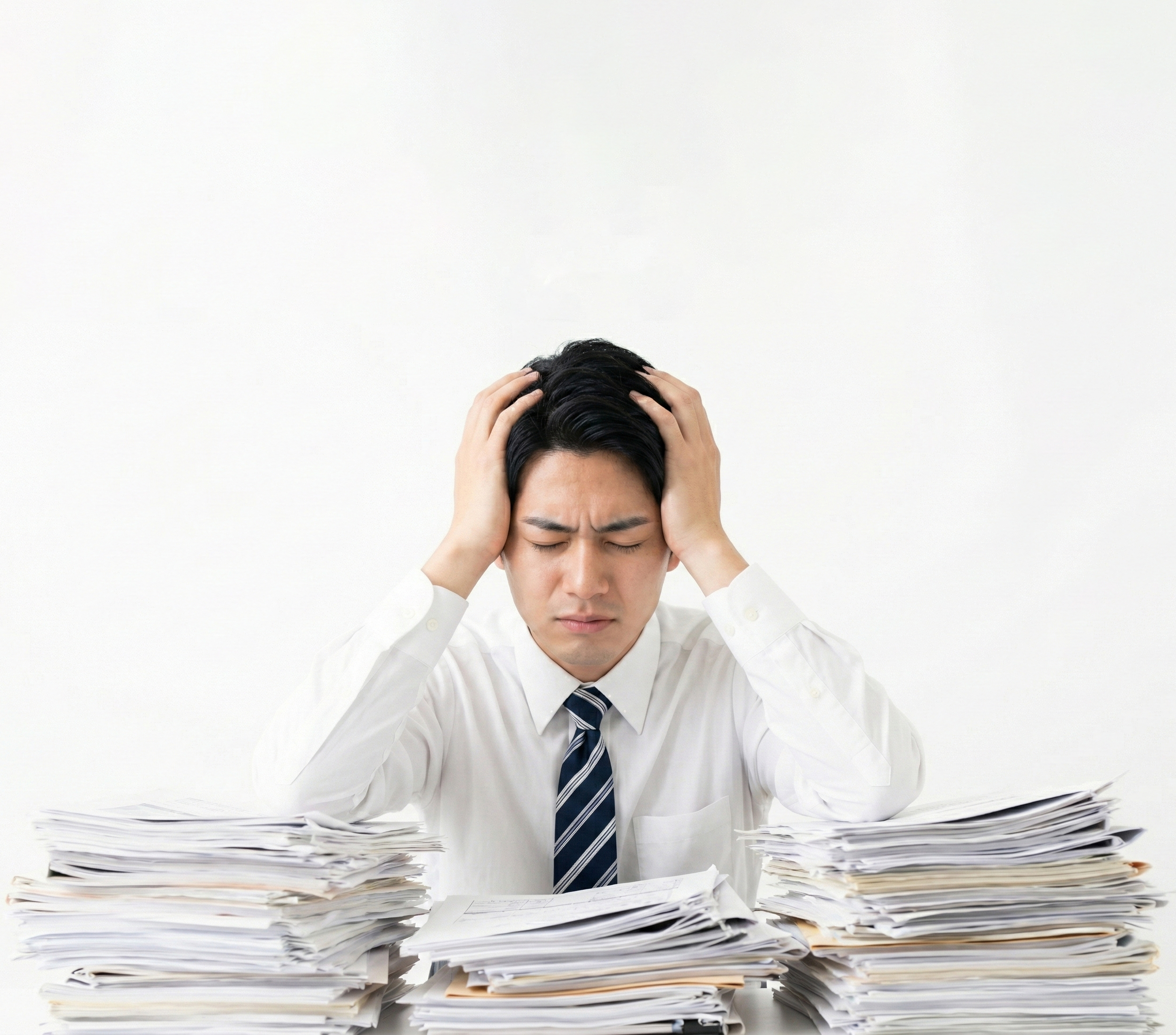 悩んでいる営業マン